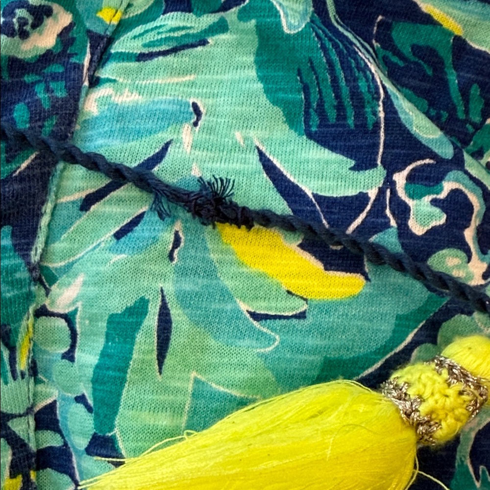 *Lilly Pulitzer Del Lago Tunic Dress Indigo Midnight Cove Womens Medium - Picture 9 of 13